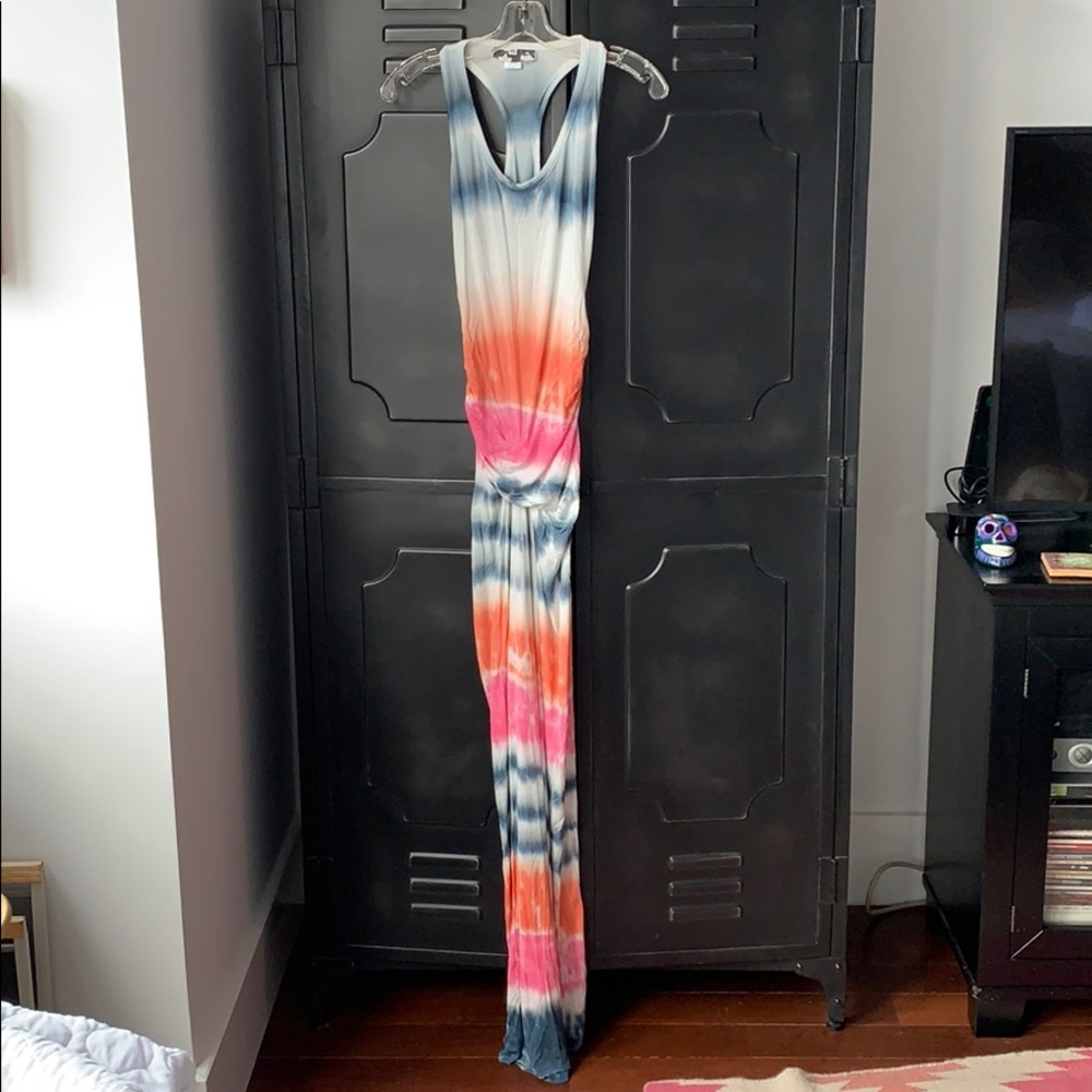 YF&B Tie-Dye Racerback Maxi Dress, Sz.XS